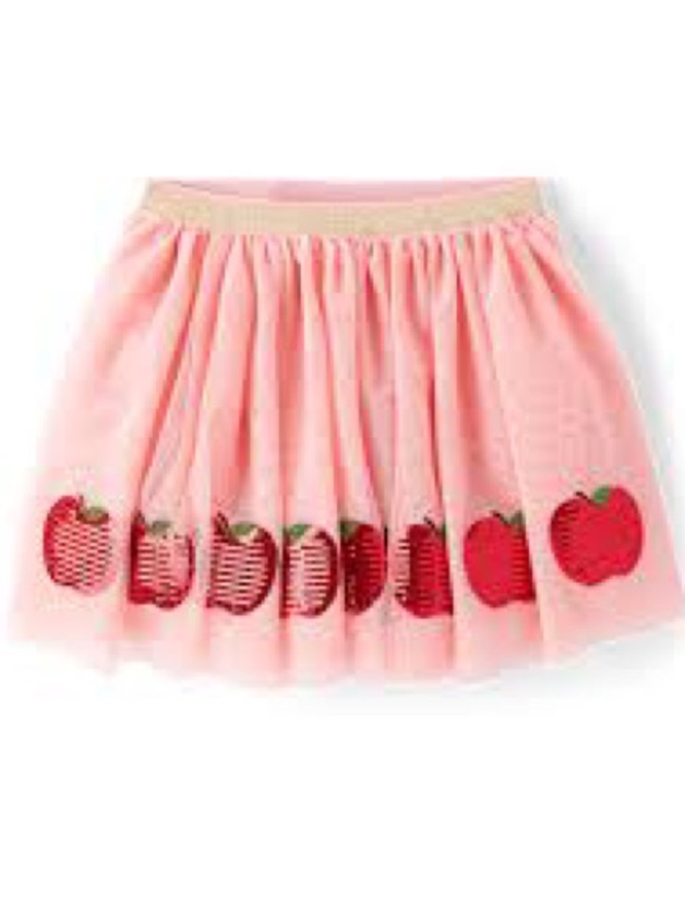Girls Sequin Apple Tutu Skirt - Classroom Cutie - Pink Girls Size 7